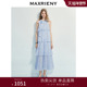 MAXRIENY优雅度假风连衣裙25夏款 系带无袖 挂脖A型长裙高级气质感