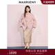 MAXRIENY国风中式 羊绒羊毛大衣女25冬款 水貂毛领双面呢毛呢外套