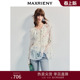荷叶边宽松显瘦上衣气质感 女25夏款 MAXRIENY法式 优雅宽松雪纺衫