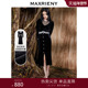 赫本风长裙高级气质感女装 MAXRIENY丝绒连衣裙法式 蕾丝裙泡泡袖