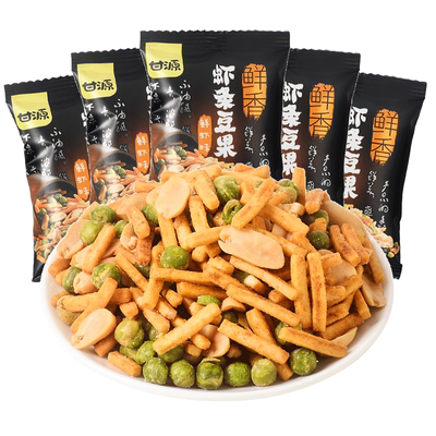 甘源虾条豆果500g咪咪虾条