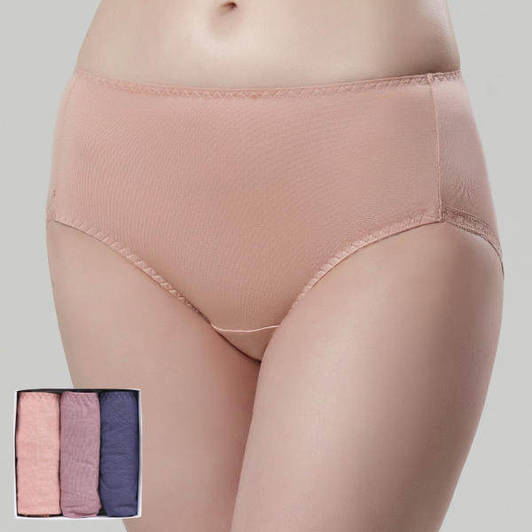 【3条装】新品纯色简约中腰三角裤女士薄款舒适包臀内裤女
