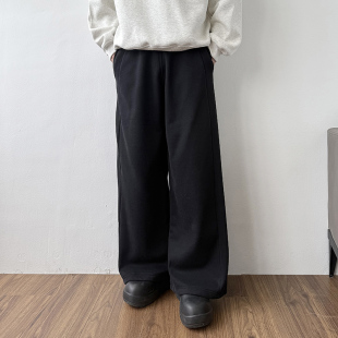 直筒运动裤 子百搭休闲裤 男黑色长裤 简约宽松阔腿裤 秋季 24LINE美式