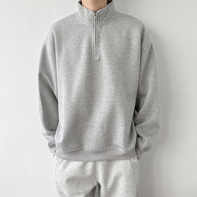 24LINE美式复古立领卫衣男款外套