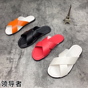 快手网红同款男士拖鞋精神小伙休闲沙滩鞋韩版潮流外穿青年凉鞋男
