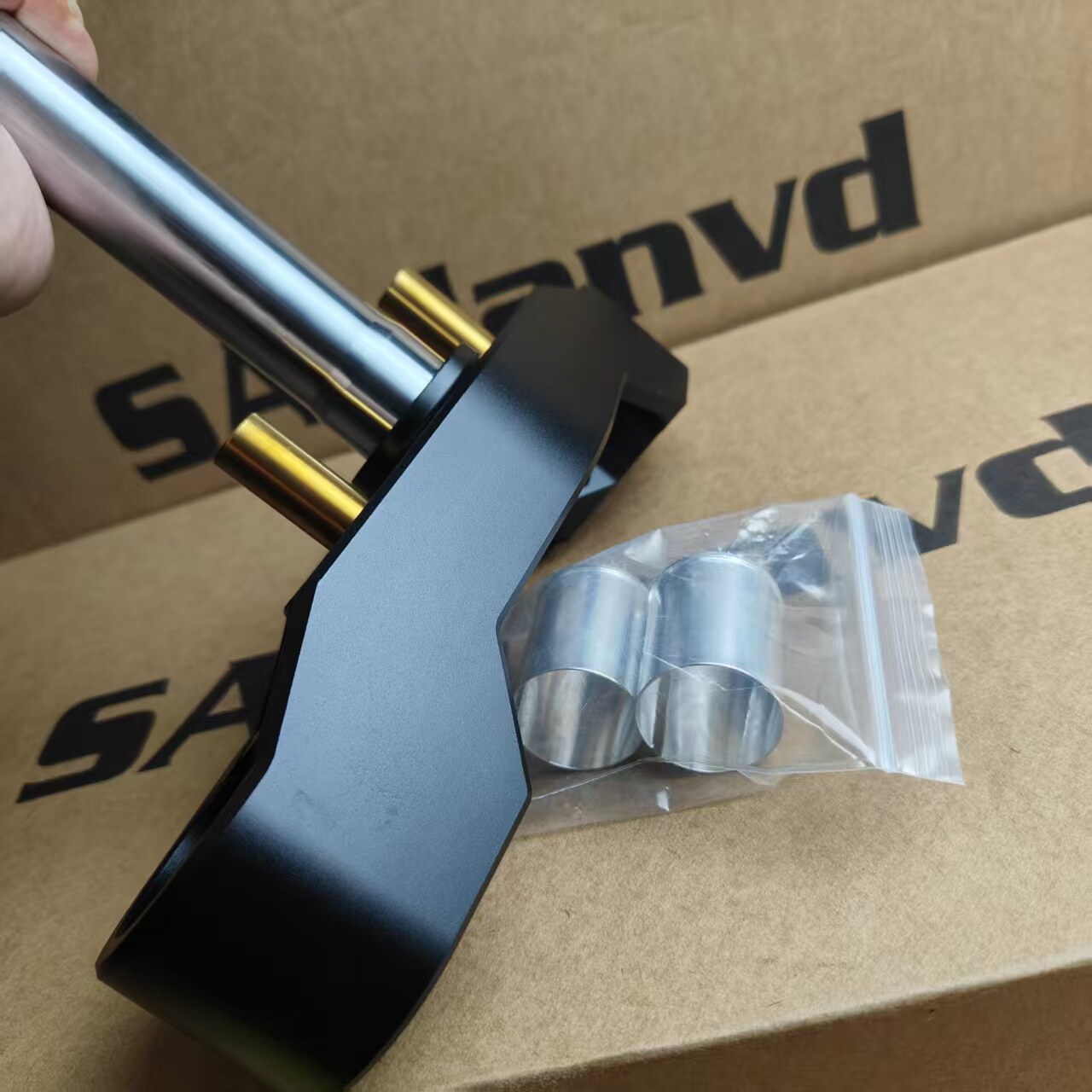 SAManvd三星柱小牛FXT零角度43/46芯200开档实心改装铝合金直上