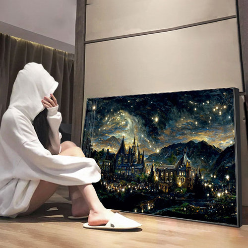 梵高星空新款线绣十字绣