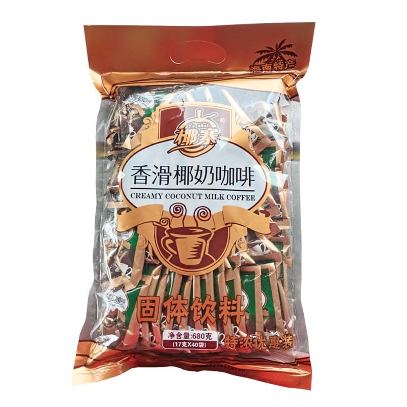 椰寨香滑椰奶咖啡680g独立小包装
