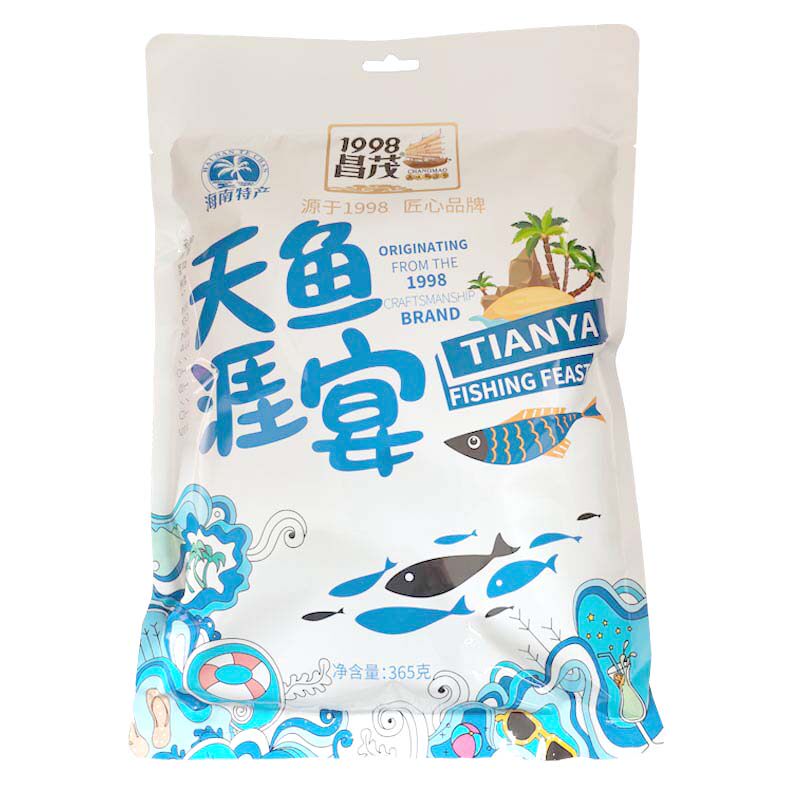 昌茂天涯鱼宴365克内有香辣金枪鱼小黄鱼鲳鱼五香鳕鱼即食