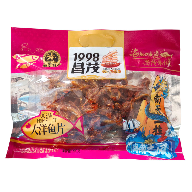昌茂大洋鱼片200g即食小鱼干休闲