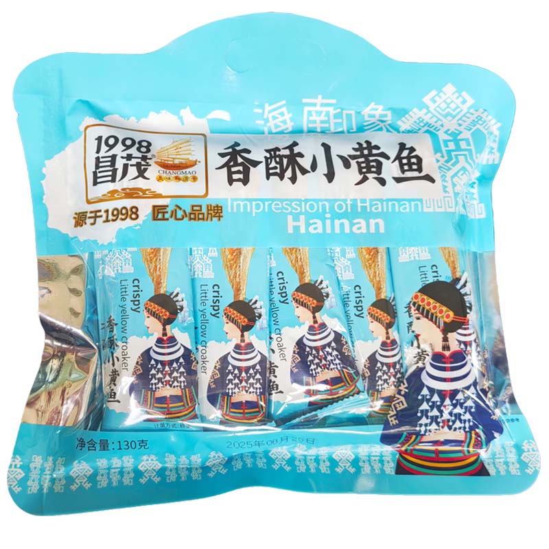 食昌茂香酥小黄鱼130克X2包休闲图片