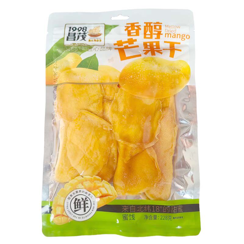 昌茂香醇芒果干228g海南特产果干果脯海南零食水果干芒果片