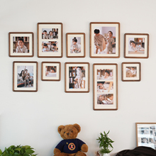 木可思照片墙客厅沙发背景大尺寸实木相框挂墙组合画框装饰全家福