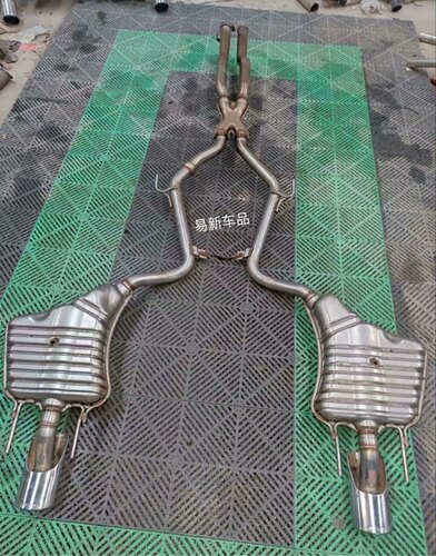 07-09款奔驰s550/s600 W221 AMG排气管原厂中尾段消音器原装拆车