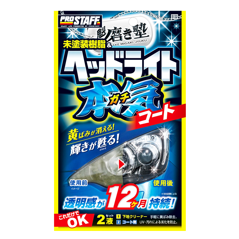 Prostaff S132大灯划痕镀膜修复剂还原抛光车灯划痕车漆提亮工具