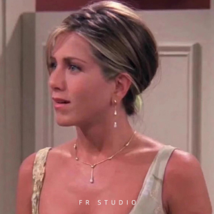 老友记瑞秋同款 耳坠轻奢气质 天然淡水珍珠耳环925纯银长款