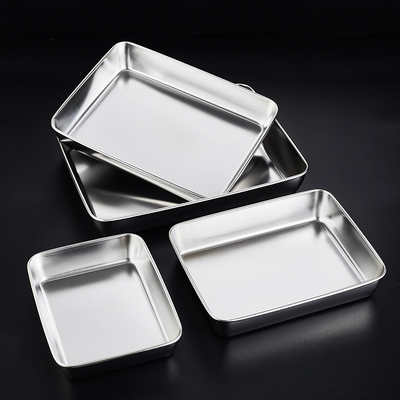 304不锈钢方盘平底盘提拉米苏盘