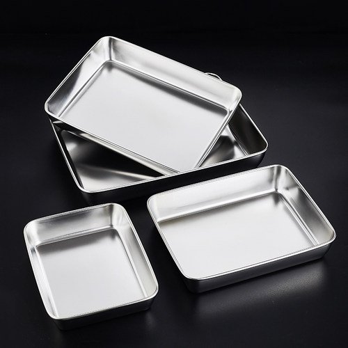 304不锈钢方盘平底盘提拉米苏盘