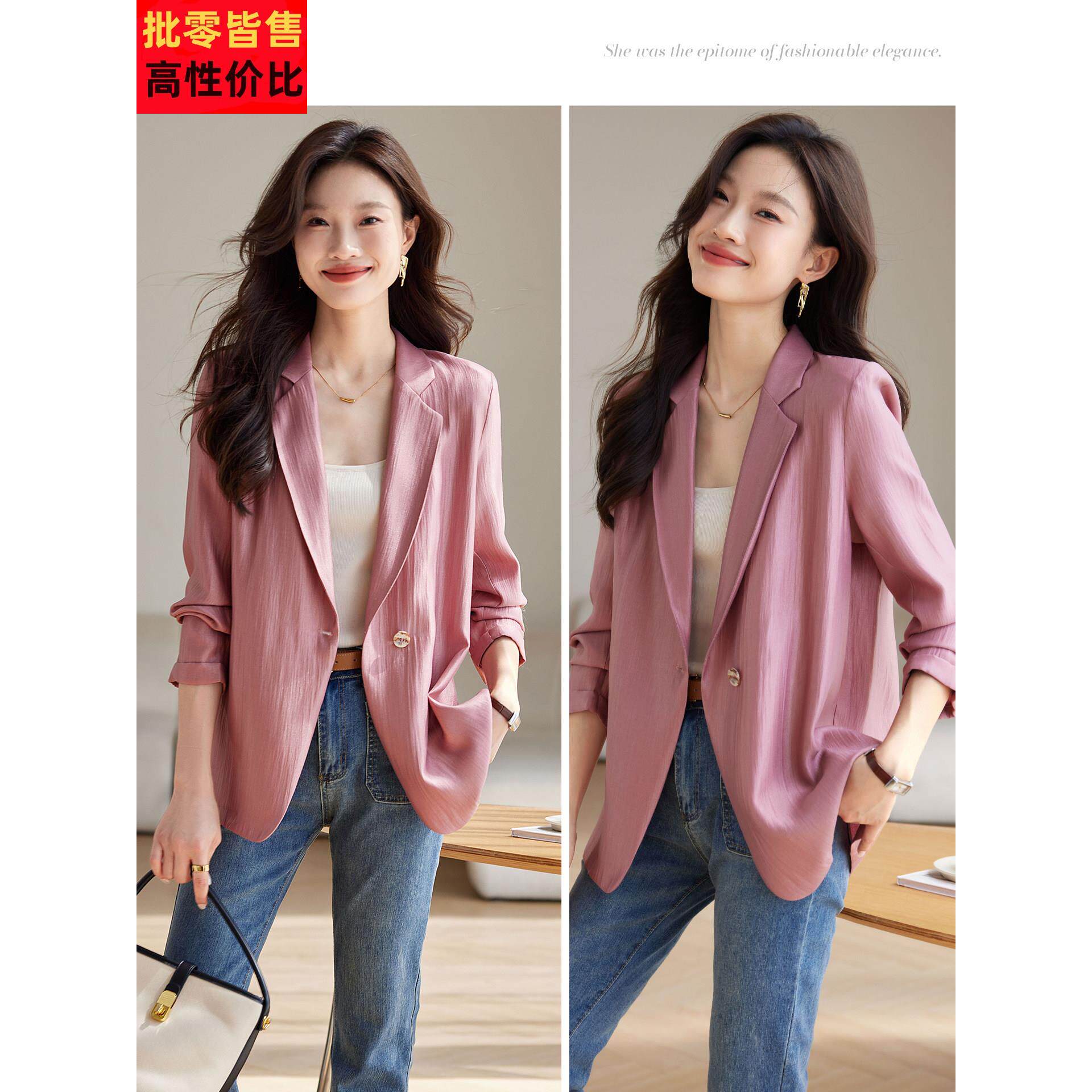 025新款早FQO秋系巨好看的小西装外套女气质宽名媛高级感韩松便2