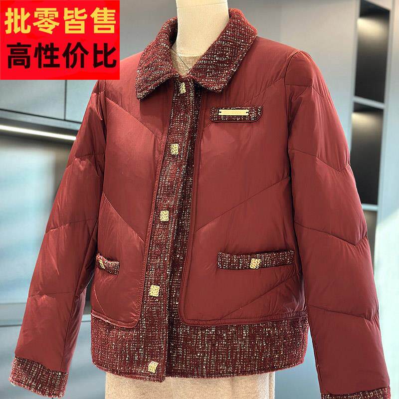时尚小香风妈妈装棉服外套女冬季新款上衣气质棉衣中老年加厚棉袄