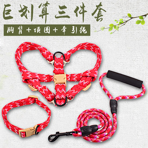 狗链子 狗狗牵引绳胸背带 小型犬中型犬大型犬狗绳子 宠物用品
