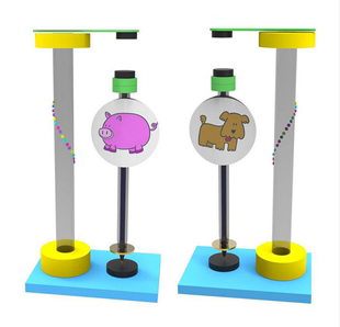 DIY站立旋转磁悬浮笔 器材料 科技小制作环保发明手工科学实验拼装