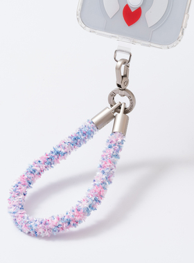 GEUAMN及梦毛茸茸短款7mm手机高端手腕挂绳钥匙扣毛绒绳防丢秋冬