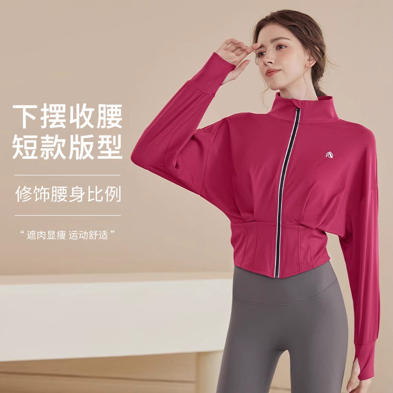 2025秋冬季新款瑜伽显瘦立领快干训练服拉链款瑜伽外套上衣女,运动/瑜伽/健身/球迷用品,瑜伽外套,淘宝优惠券,粉丝福利购,淘宝优惠卷