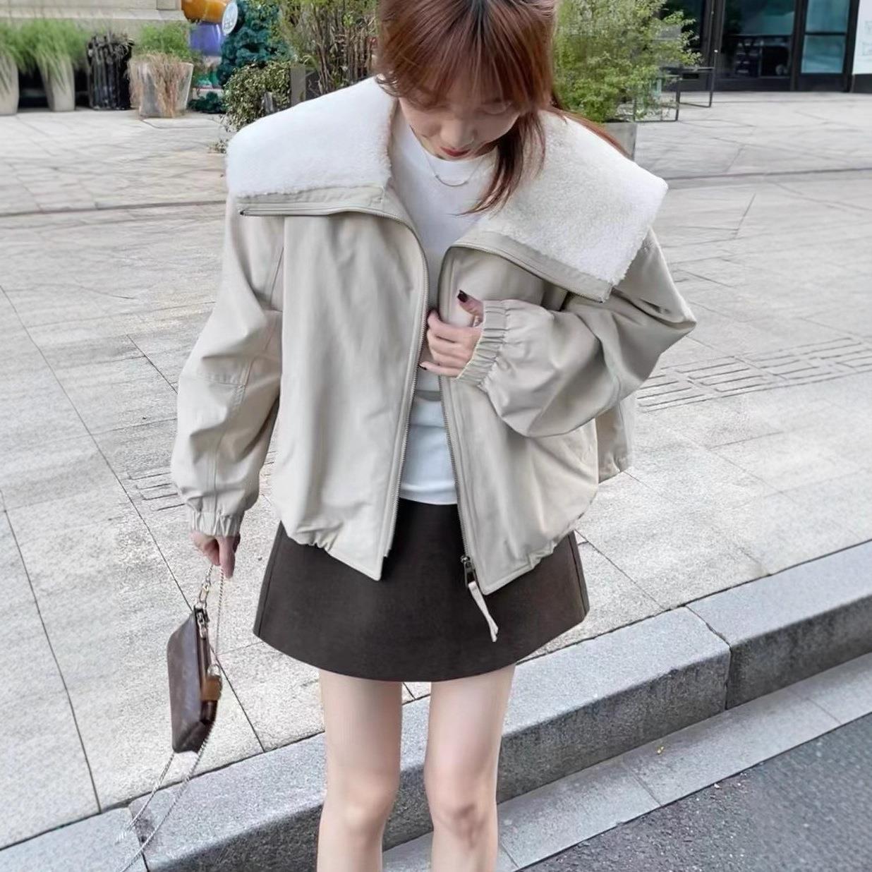 园园美衣25秋冬新款韩版羊羔毛棉衣/棉服