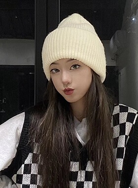 显脸小帽子女秋冬韩版毛