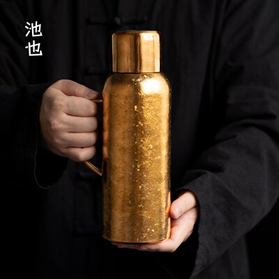 池也纯钛冰花焖茶壶保温壶老白茶泡茶壶茶水分离家用传家壶暖水壶