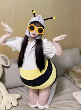 直播间同款鲨蜜玩偶服sharkbee等身抱枕儿童演出服成人款生日礼物