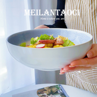 ins陶瓷餐厅水煮肉酸菜鱼小龙虾菜碗汤碗瑕疵 巨美超大碗汤盆