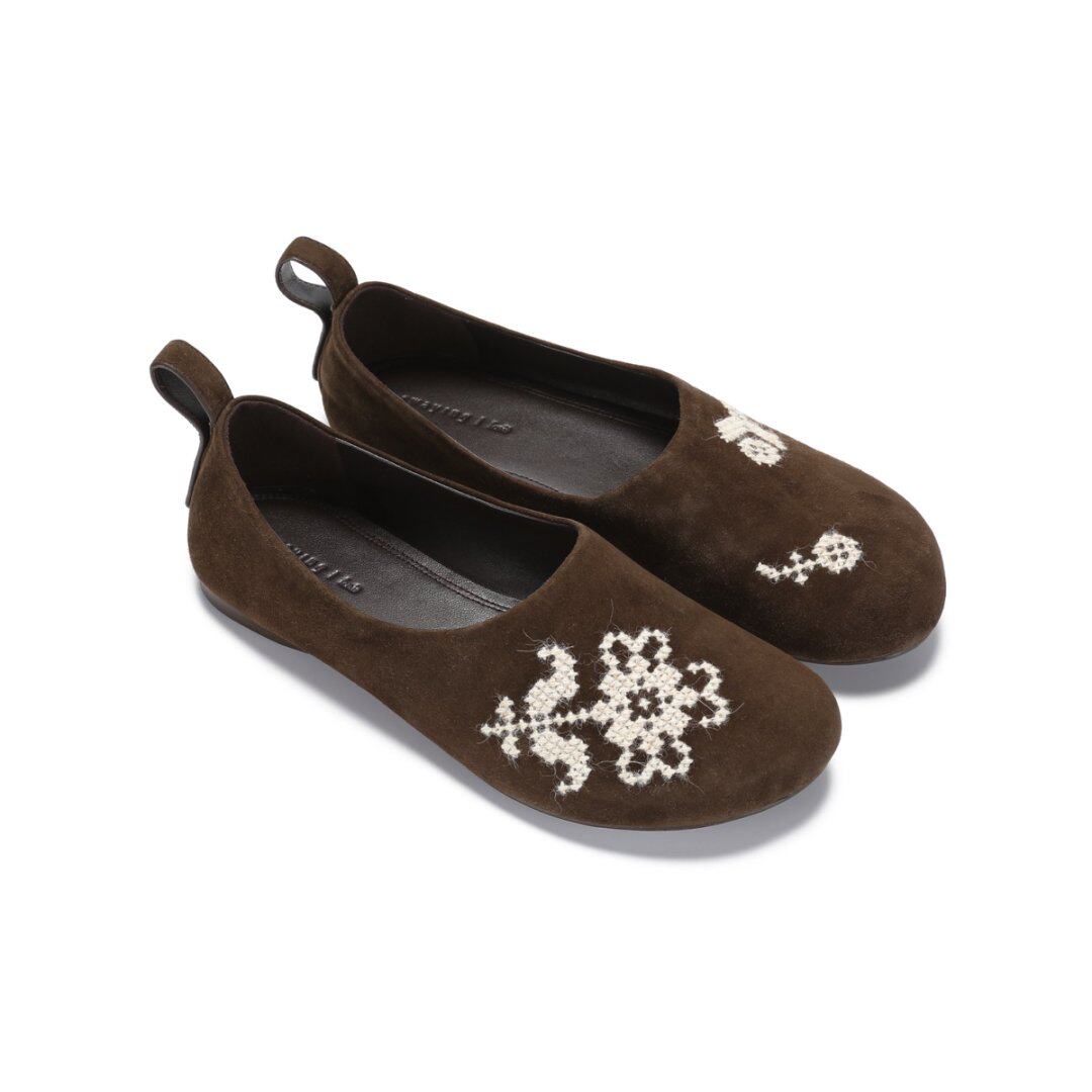 Swaying | 26早春新款钩针饰面博肯鞋