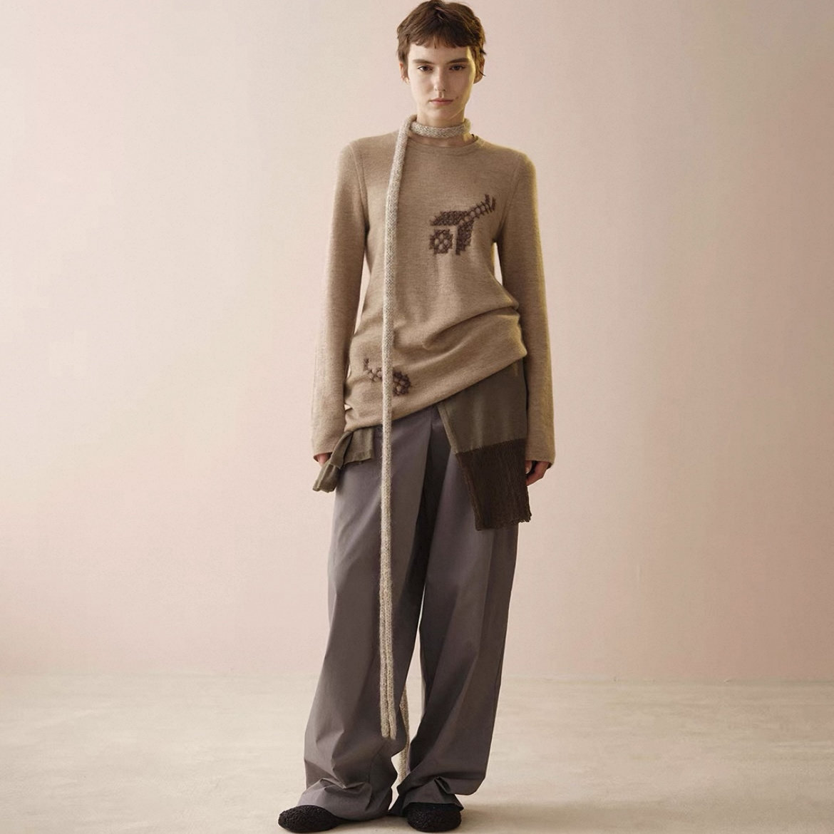 Swaying | 26早春新款口袋直简长裤