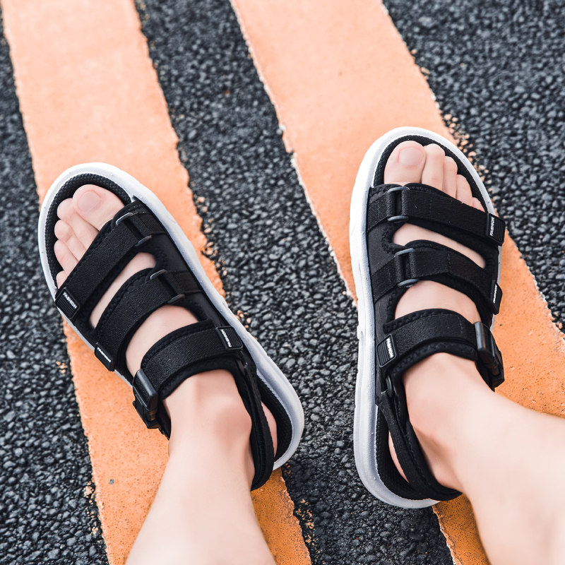 MENS SANDALS SUMMER WEAR 2024 NEW TREND WATERPROOF BEACH SHOES CASUAL SOFT SOLE FASHION TEEN SANDALS