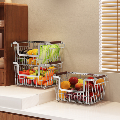 a生厨房蔬菜置物架不锈钢置物篮