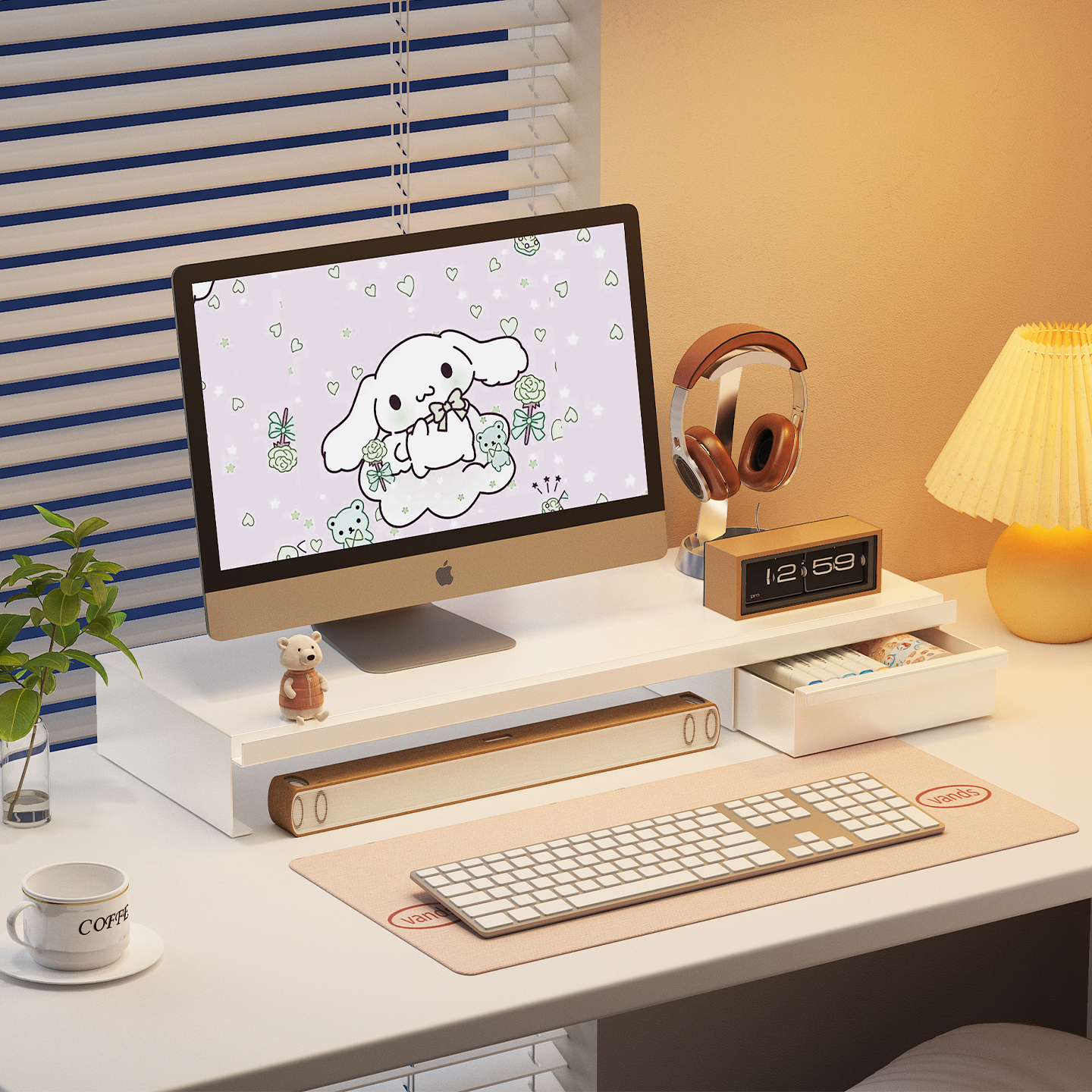 a生电脑增高架桌面抽屉式置物架