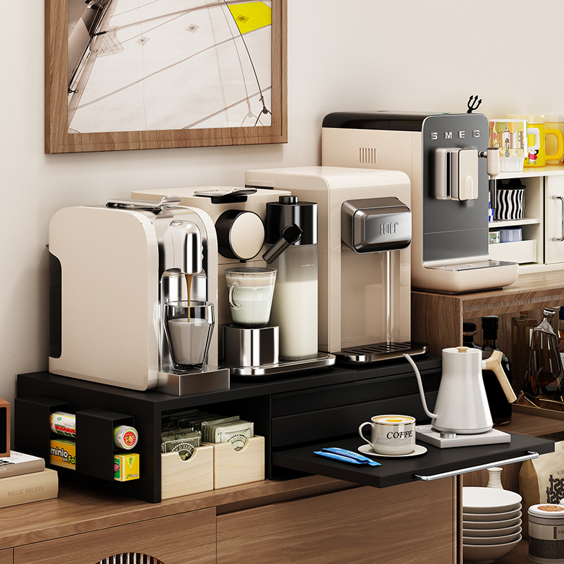 a生桌面咖啡机置物架防尘杯架