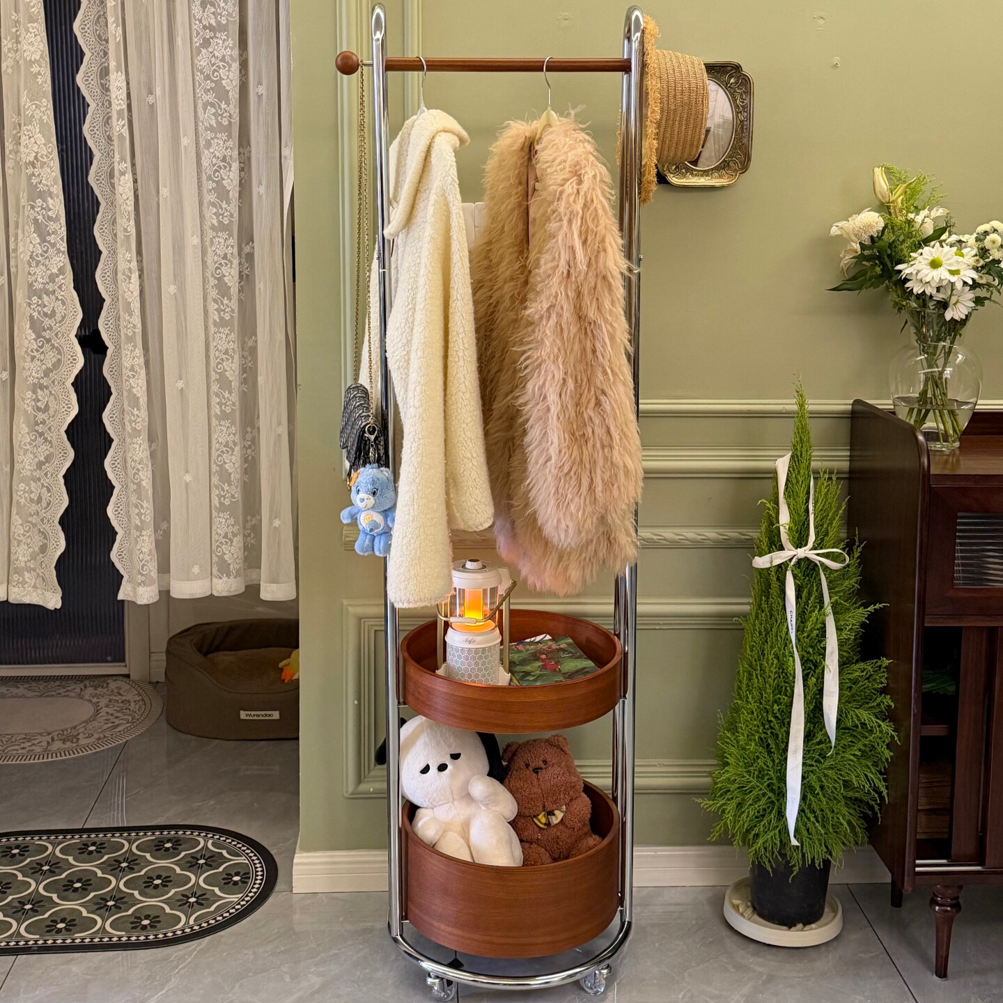 a生落地挂衣架卧室衣帽架可移动