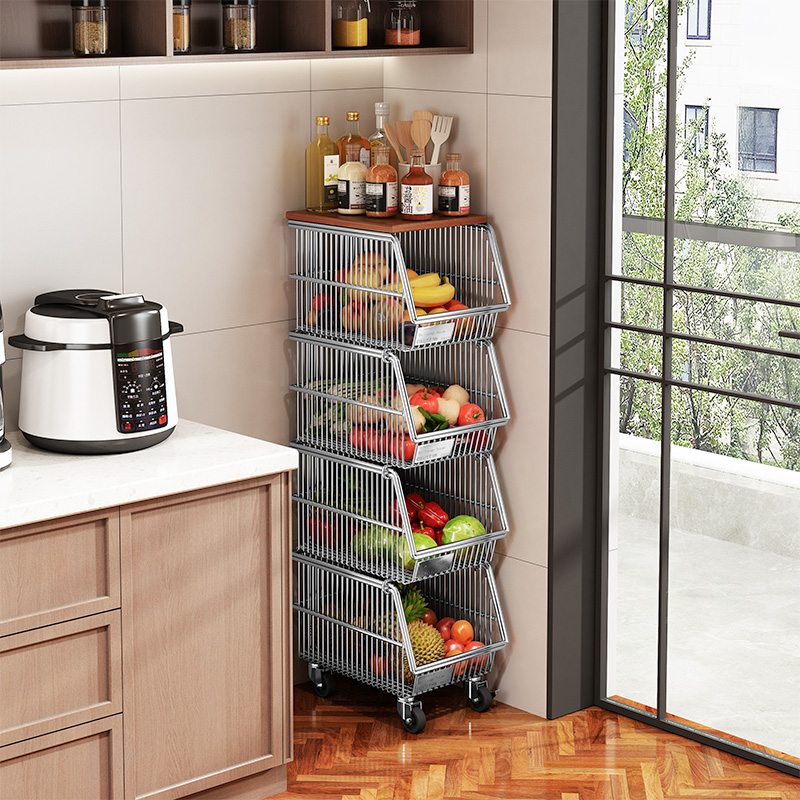 a生厨房收纳置物架零食柜小推车