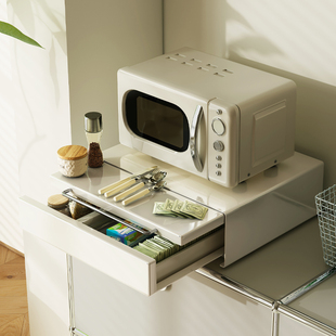 a生厨房微波炉烤箱置物架延伸台面家用双层电饭锅多功能收纳层架