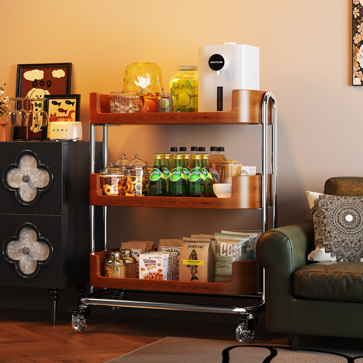 a生稀奇古怪的家具边几零食收纳