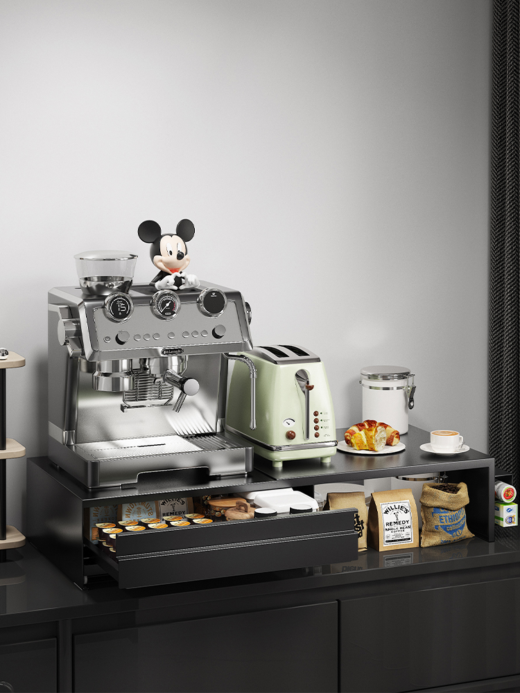 咖啡机摆放台桌面增高架水吧咖啡角布置防尘杯架杯子收纳置物架子