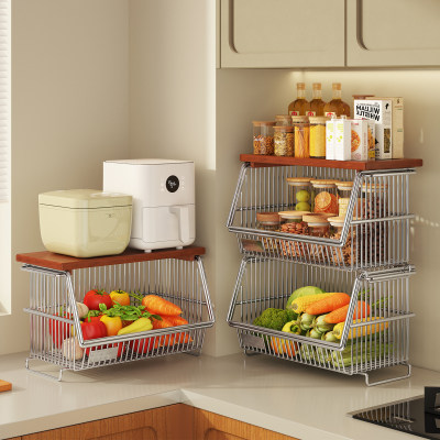 a生果蔬厨房置物架多功能整理篮