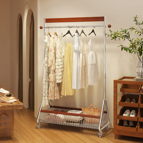 a生新款落地挂衣架服装店展示架