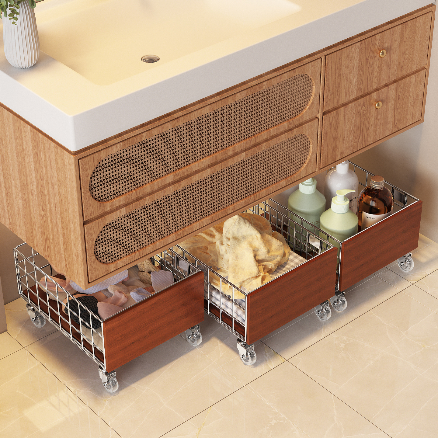 a生脏衣篓柜下洗衣篮浴室置物架