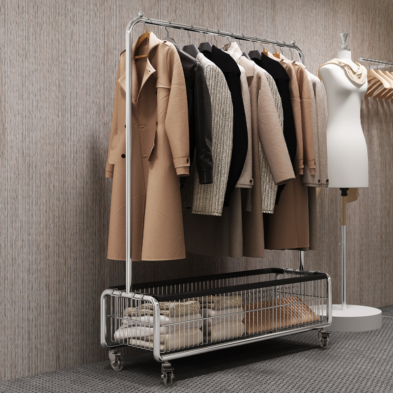 移动挂衣架落地卧室轻奢衣帽架