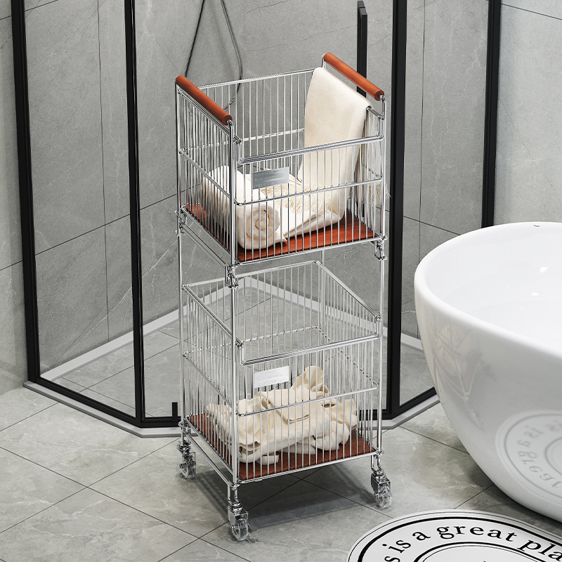 a生浴室多功能一体置物架脏衣篓