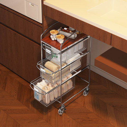 a生浴室落地置物架移动夹缝推车